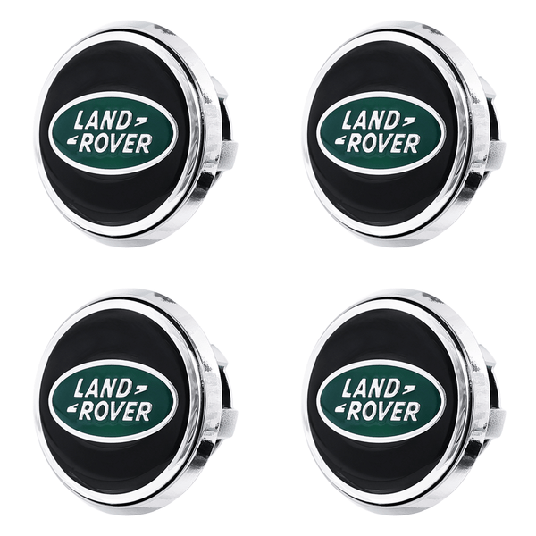 Custom Puddle Lights Premium LED Floating Wheel Logo Hub Caps Multiple Design for Land Rover Land Rover Green Logo / White / 62 mm