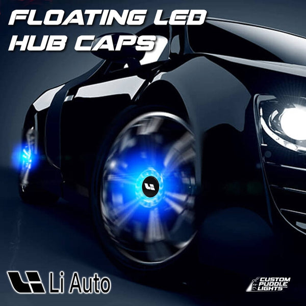 Custom Puddle Lights Premium LED Floating Wheel Logo Hub Caps Multiple Design for Li Auto