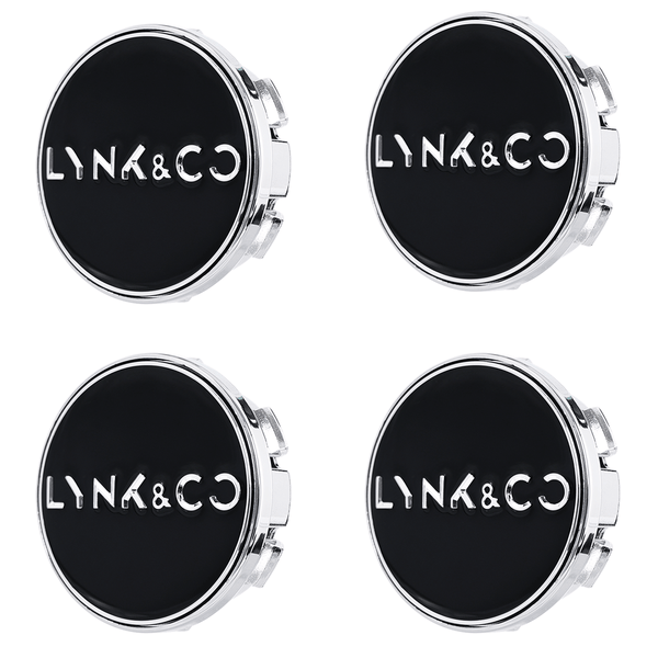 Custom Puddle Lights Premium LED Floating Wheel Logo Hub Caps Multiple Design for Lynk & Co Lynk & Co Black Logo / White / 65 mm