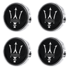 Custom Puddle Lights Premium LED Floating Wheel Logo Hub Caps Multiple Design for Maserati Maserati / White / 60 mm