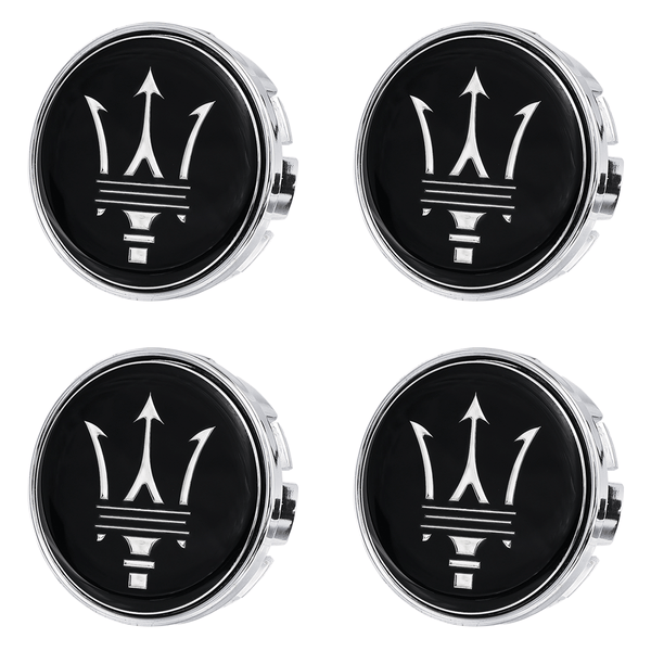 Custom Puddle Lights Premium LED Floating Wheel Logo Hub Caps Multiple Design for Maserati Maserati / White / 60 mm