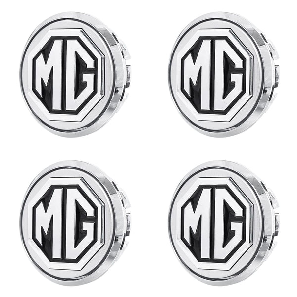 Custom Puddle Lights Premium LED Floating Wheel Logo Hub Caps Multiple Design for MG MG / White / 56 mm