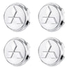 Custom Puddle Lights Premium LED Floating Wheel Logo Hub Caps Multiple Design for Mitsubishi Mitsubishi Silver Logo / White / 60 mm