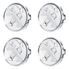 Custom Puddle Lights Premium LED Floating Wheel Logo Hub Caps Multiple Design for Peugeot Peugeot Silver Logo / White / 60 mm