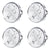 Custom Puddle Lights Premium LED Floating Wheel Logo Hub Caps Multiple Design for Peugeot Peugeot Silver Logo / White / 60 mm
