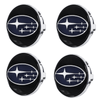 Custom Puddle Lights Premium LED Floating Wheel Logo Hub Caps Multiple Design for Subaru Subaru / White / 58 mm