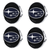 Custom Puddle Lights Premium LED Floating Wheel Logo Hub Caps Multiple Design for Subaru Subaru / White / 58 mm