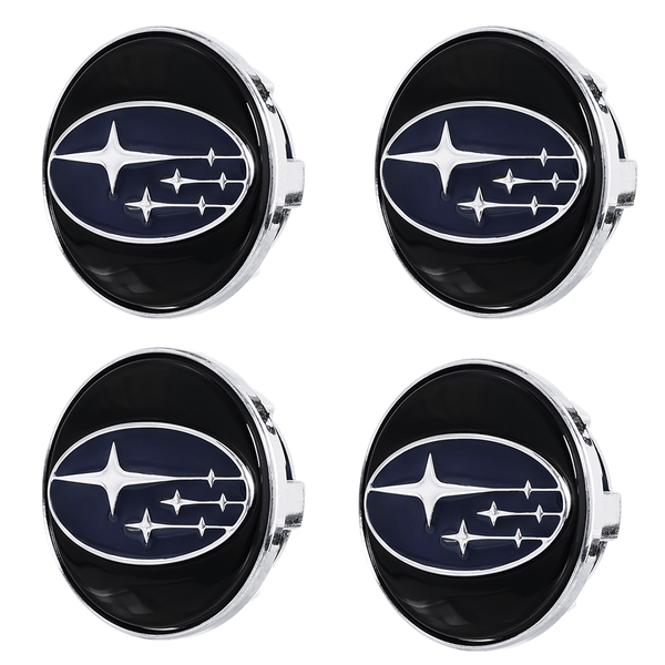 Custom Puddle Lights Premium LED Floating Wheel Logo Hub Caps Multiple Design for Subaru Subaru / White / 58 mm