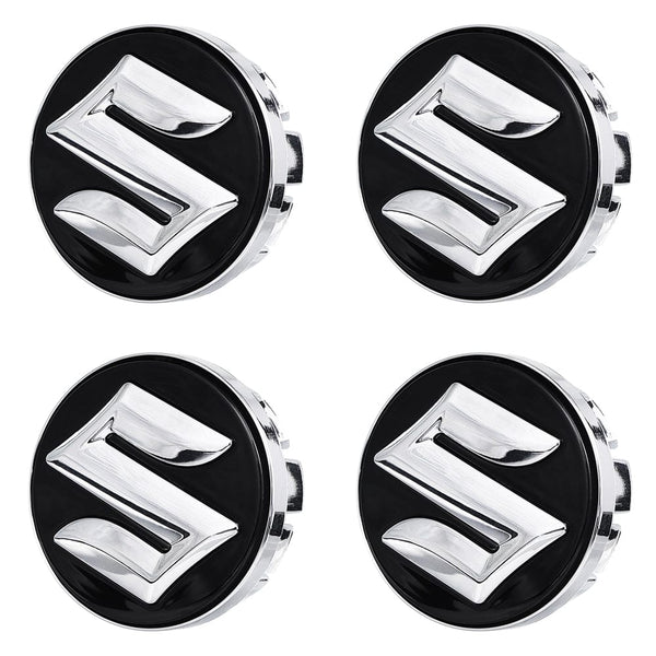 Custom Puddle Lights Premium LED Floating Wheel Logo Hub Caps Multiple Design for Suzuki Suzuki Black Logo / White / 54 mm