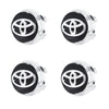 Custom Puddle Lights Premium LED Floating Wheel Logo Hub Caps Multiple Design for Toyota TOYOTA Black Logo / White / 62mm