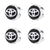 Custom Puddle Lights Premium LED Floating Wheel Logo Hub Caps Multiple Design for Toyota TOYOTA Black Logo / White / 62mm