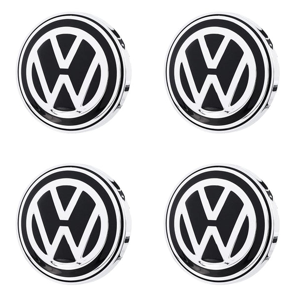 Custom Puddle Lights Premium LED Floating Wheel Logo Hub Caps Multiple Design for Volkswagen Volkswagen(Big Volkswagen) / White / 65 mm