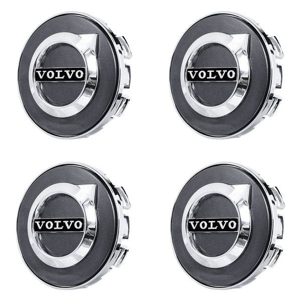Custom Puddle Lights Premium LED Floating Wheel Logo Hub Caps Multiple Design for Volvo Volvo / White / 64 mm