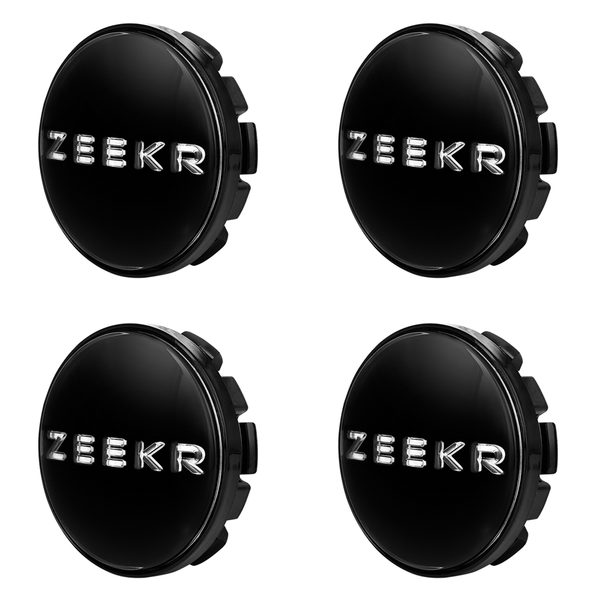 Custom Puddle Lights Premium LED Floating Wheel Logo Hub Caps Multiple Design for Zeekr ZEEKR Black Logo / White / 60 mm
