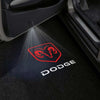Dodge Dodge Durango Door Stick On Puddle Lights Multiple Designs 1997-2025 Dodge Logo With Word - 1 Set - 2 Doors
