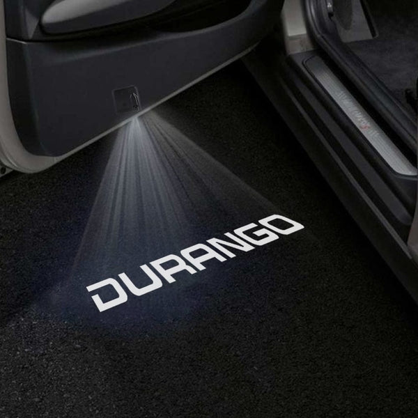 Dodge Dodge Durango Door Stick On Puddle Lights Multiple Designs 1997-2025 Durango Word - 1 Set - 2 Doors
