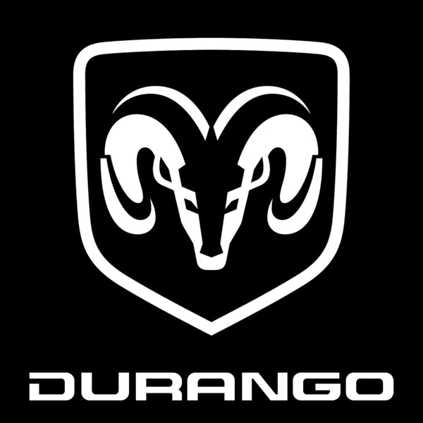 Dodge Dodge Durango Premium Puddle Lights Multiple Designs 1997-2025 Dodge Logo + Durango Word