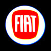 Fiat Fiat 500e Door Stick On Puddle Lights Multiple Designs 2020-2025 Fiat Logo 1 - 1 Set - 2 Doors