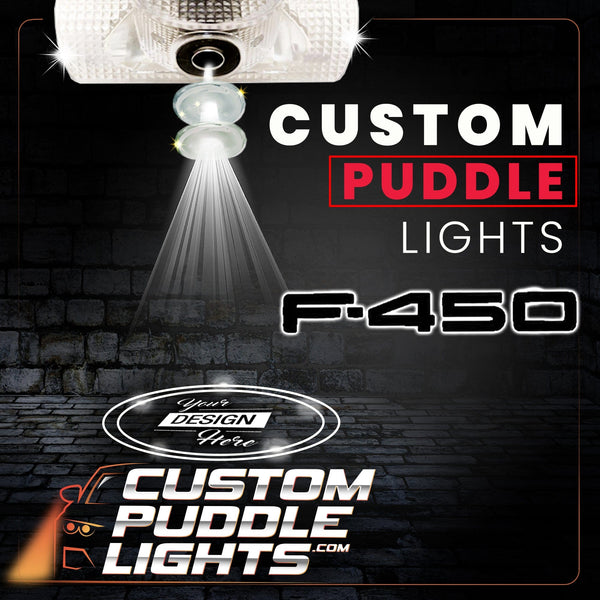 Ford Custom LED Side Mirror Projector Puddle Approach Lights for Ford F4502017-2025 Custom Design + 1 Pair - 2 Side Mirror Lights