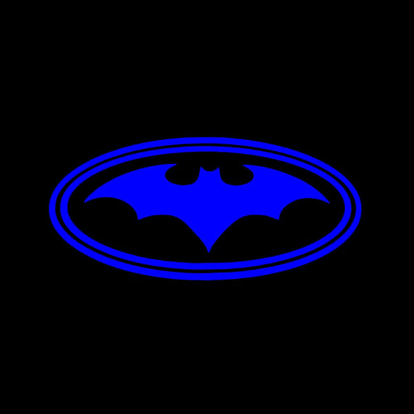 Ford Ford C-Max MK2 Premium Side Wing Mirror Puddle Lights Multiple Designs 2011-2019 Blue Batman Logo - 1 Set - 2 Lights