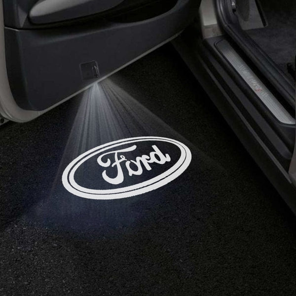 Ford Ford EcoSport Door Stick On Puddle Lights Multiple Designs 2003-2023 Ford Logo 1 - 1 Set - 2 Doors