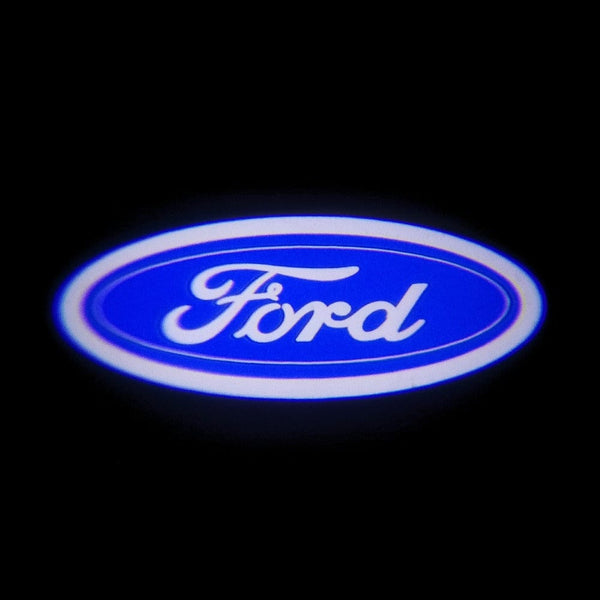 Ford Ford EcoSport Door Stick On Puddle Lights Multiple Designs 2003-2023 Ford Logo 2 - 1 Set - 2 Doors