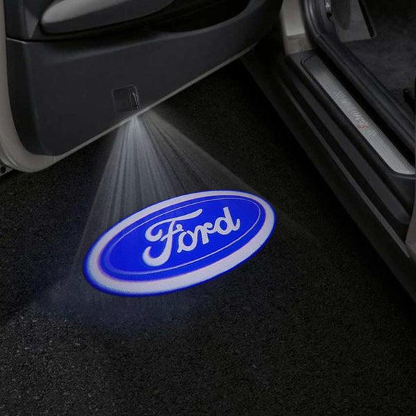 Ford Ford EcoSport Door Stick On Puddle Lights Multiple Designs 2003-2023 Ford Logo 2 - 1 Set - 2 Doors