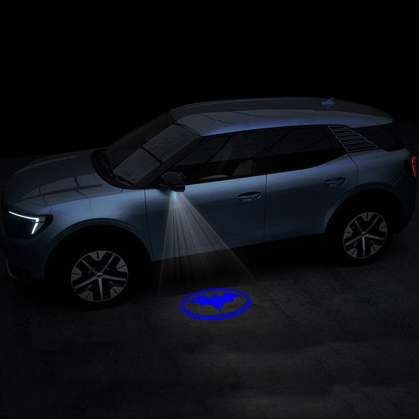 Ford Ford EXPLORER 5th Gen Premium Side Wing Mirror Puddle Lights Multiple Designs 2011-2019 Blue Batman Logo - 1 Set - 2 Lights