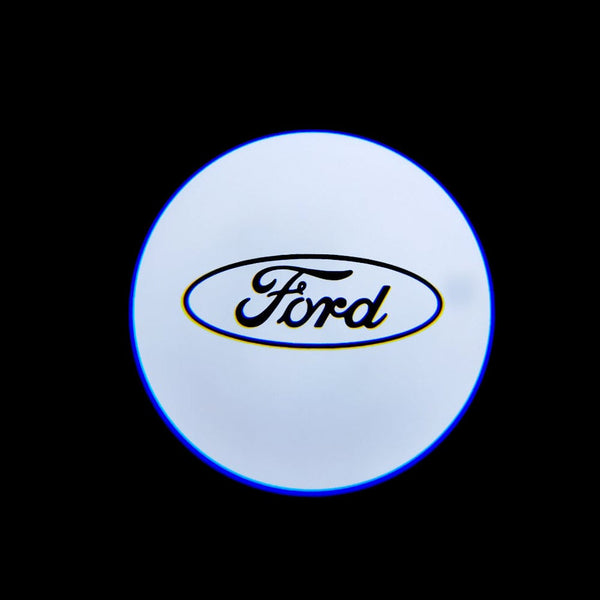 Ford Ford Flex Premium Side Wing Mirror Puddle Lights Multiple Designs 2009-2019 Ford Logo 4 - 1 Set - 2 Lights