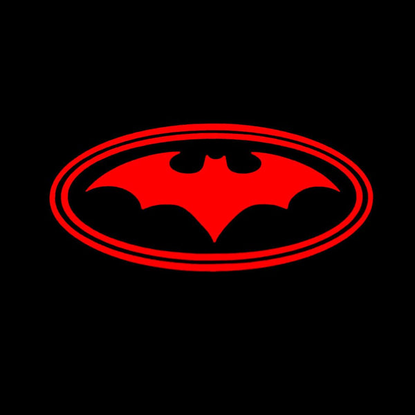 Ford Ford Focus MK4 Premium Side Wing Mirror Puddle Lights Multiple Designs 2018-2025 Red Batman Logo - 1 Set - 2 Lights