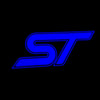 Ford Ford Focus MK4 Premium Side Wing Mirror Puddle Lights Multiple Designs 2018-2025 ST Blue + Blue Outline Word - 1 Set - 2 Lights