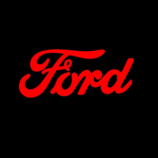 Ford Ford Galaxy MK3 Premium Side Wing Mirror Puddle Lights Multiple Designs 2006-2015 Ford Wording Red - 1 Set - 2 Lights