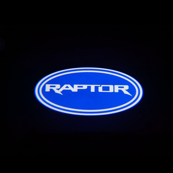 Ford Ford Raptor 1st Gen F150 Premium Side Wing Mirror Puddle Lights Multiple Designs 2009-2014 Ford Raptor Logo1 Set - 2 Lights