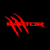 Ford Ford Raptor 1st Gen F150 Premium Side Wing Mirror Puddle Lights Multiple Designs 2009-2014 Raptor Claw Red - 1 Set - 2 Lights