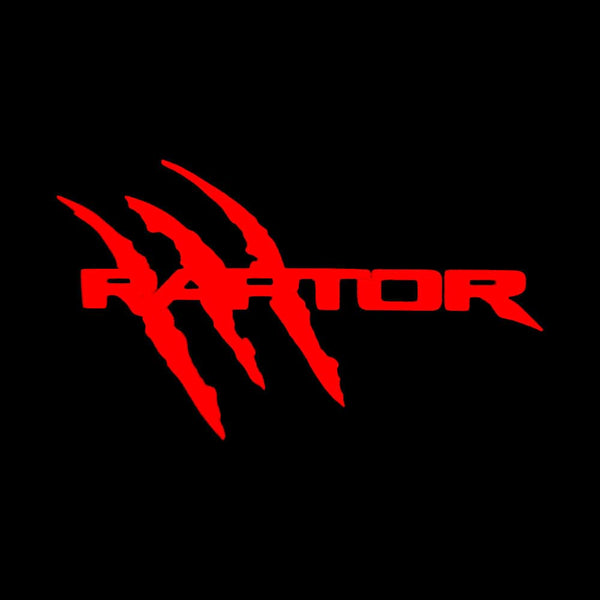 Ford Ford Raptor 1st Gen F150 Premium Side Wing Mirror Puddle Lights Multiple Designs 2009-2014 Raptor Claw Red - 1 Set - 2 Lights