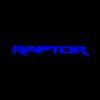Ford Ford Raptor 1st Gen F150 Premium Side Wing Mirror Puddle Lights Multiple Designs 2009-2014 Raptor Word Blue - 1 Set - 2 Lights