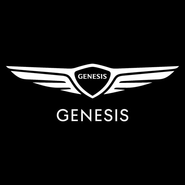Genesis Genesis G70 Door Stick On Puddle Lights Multiple Designs 2018-2025 Genesis Logo + Genesis Word - 1 Set - 2 Doors