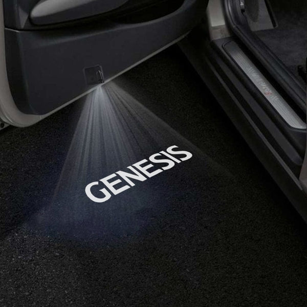 Genesis Genesis G70 Door Stick On Puddle Lights Multiple Designs 2018-2025 Genesis Word - 1 Pair 2 Doors
