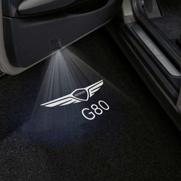 Genesis Genesis G80 Door Stick On Puddle Lights Multiple Designs 2017-2025 Genesis G80 - 1 Pair 2 Doors