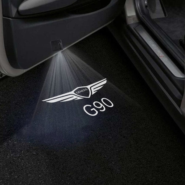 Genesis Genesis G90 Door Stick On Puddle Lights Multiple Designs 2017-2025 Genesis G90 - 1 Pair 2 Doors