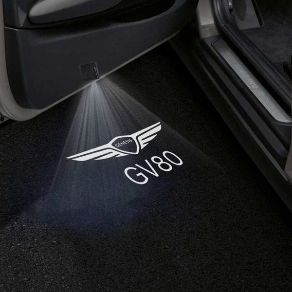 Genesis Genesis GV80 Door Stick On Puddle Lights Multiple Designs 2021-2025 Genesis GV80 - 1 Pair 2 Doors