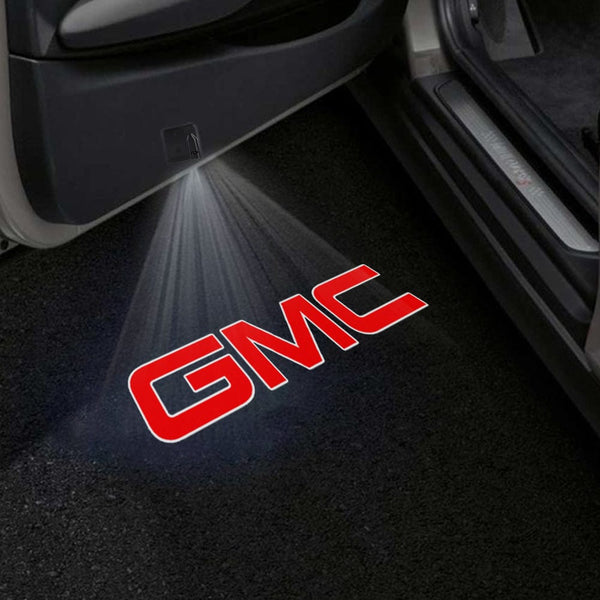 GMC GMC Acadia Door Stick On Puddle Lights Multiple Designs 2007-2025 GMC Logo 1 - 1 Set - 2 Doors