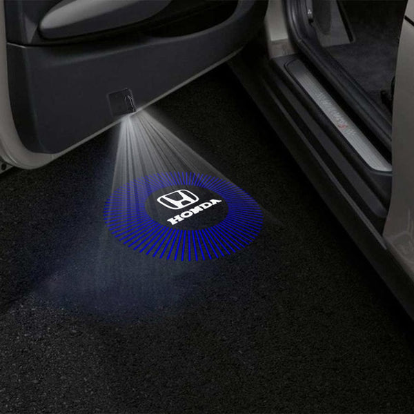 Honda Honda Brio Door Stick On Puddle Lights Multiple Designs 2011-2025 Honda Logo 3 - 1 Set - 2 Doors