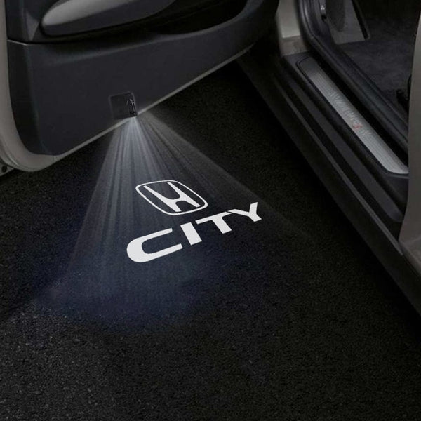 Honda Honda City 4th/5th/6th/7th Gen Door Stick On Puddle Lights Multiple Designs 2002-2025 Honda City - 1 Pair 2 Doors