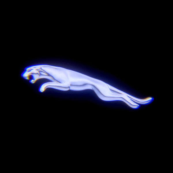 Hyundai Jaguar XE Door Stick On Puddle Lights Multiple Designs 2016-2024 Jaguar Logo 7 - 1 Set - 2 Doors