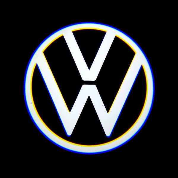 Hyundai Volkswagen Taos Door Stick On Puddle Lights Multiple Designs 2022-2025 Volkswagen Logo 1 - 1 Set - 2 Doors