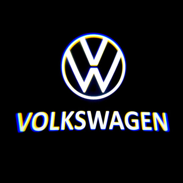 Hyundai Volkswagen Taos Door Stick On Puddle Lights Multiple Designs 2022-2025 Volkswagen Logo 3 - 1 Set - 2 Doors