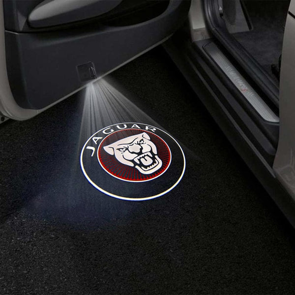 Jaguar Jaguar E-PACE Door Stick On Puddle Lights Multiple Designs 2017-2024 Jaguar Logo 3- 1 Set - 2 Doors