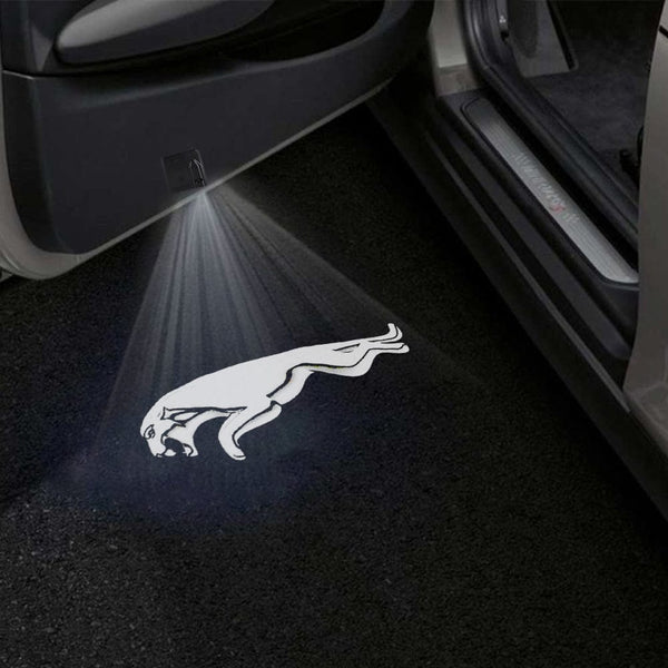 Jaguar Jaguar XF Door Stick On Puddle Lights Multiple Designs 2008-2024 Jaguar Logo 7 - 1 Set - 2 Doors