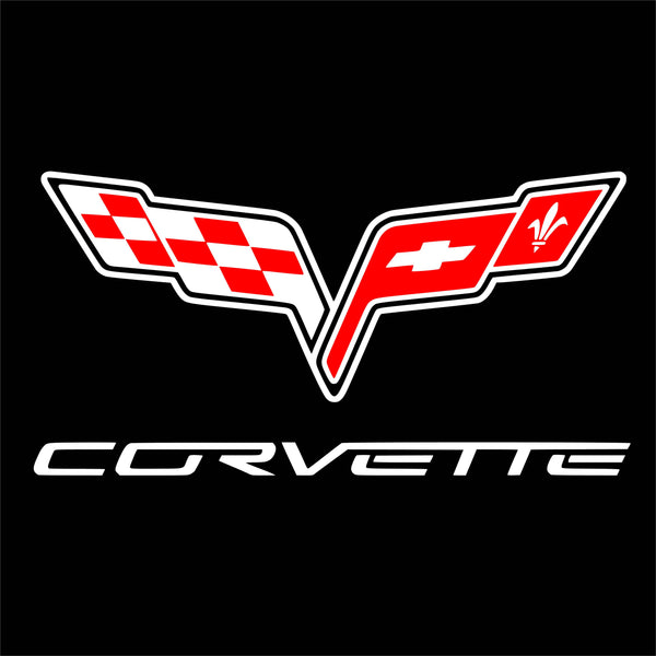 Jeep Chevrolet Corvette Universal Door Stick On Puddle Lights Various Designs